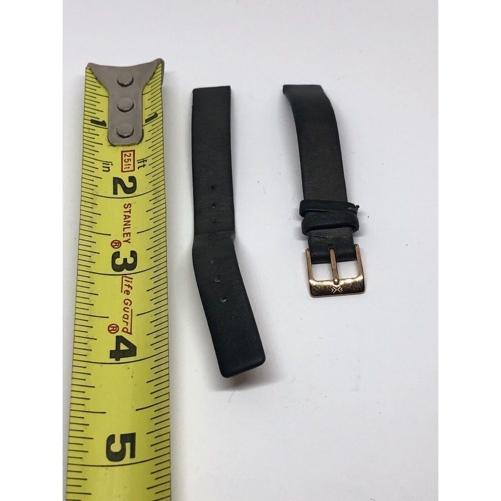 Authentic Skagen Genuine Leather Watch Parts 2 Piece Band No Pins Back L424
